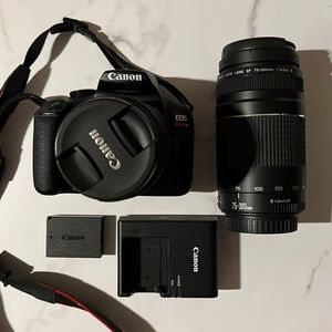 COPY - Canon EOS Rebel T6 DSLR with 18-55mm and 75-300mm Lenses